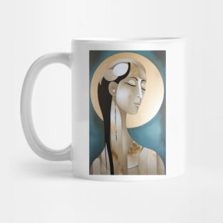 Woman and Moon Mug